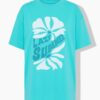 T-shirt oversized με τύπωμα lazy summer