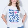 T-shirt oversized με τύπωμα "wanna have sun"