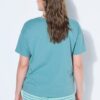 T-shirt oversized με τύπωμα "wanna have sun"