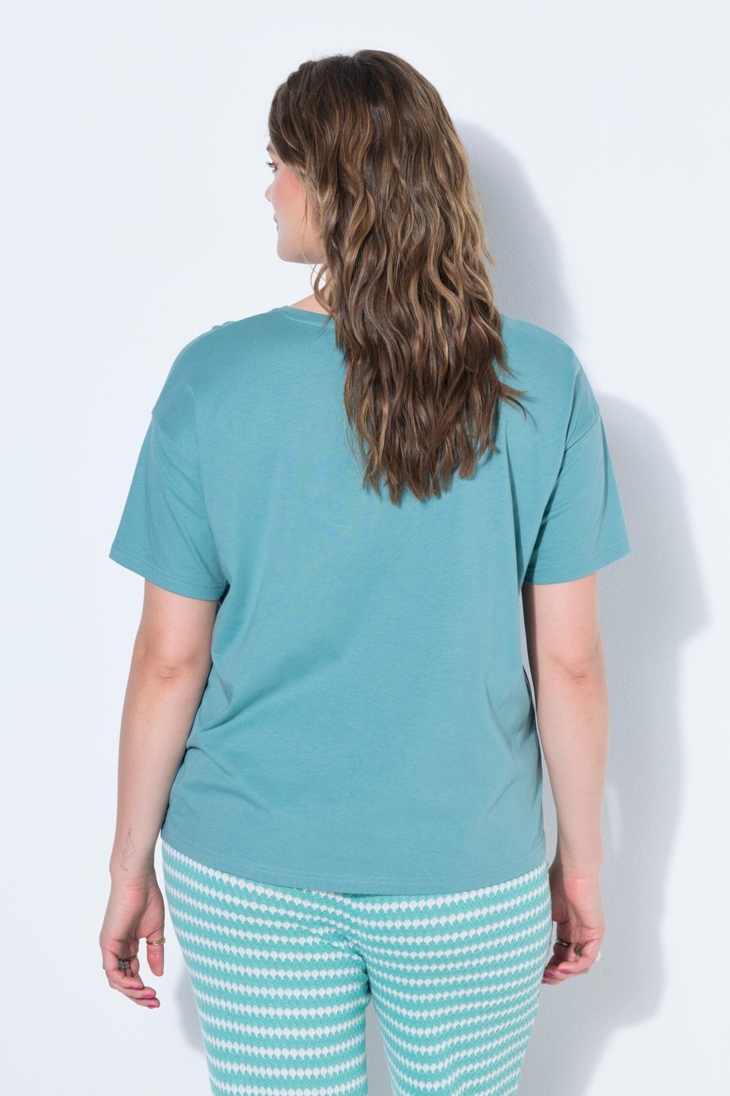 T-shirt oversized με τύπωμα "wanna have sun"