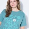 T-shirt oversized με τύπωμα "wanna have sun"