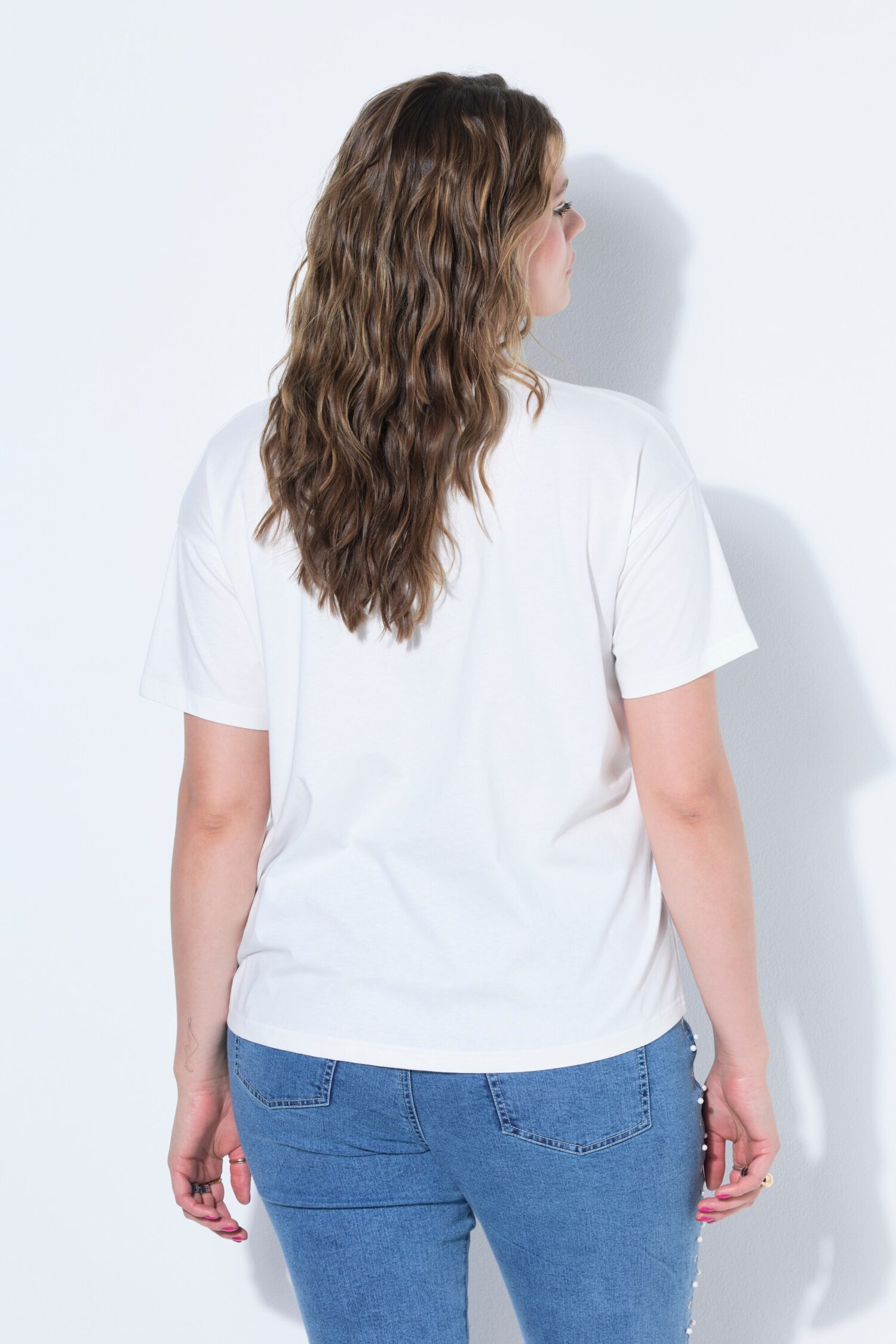 T-shirt oversized με τύπωμα "wanna have sun"