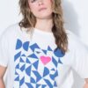 T-shirt oversized με τύπωμα "wanna have sun"