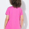 T-shirt σε γραμμή Α με τύπωμα και κοντά μανίκια