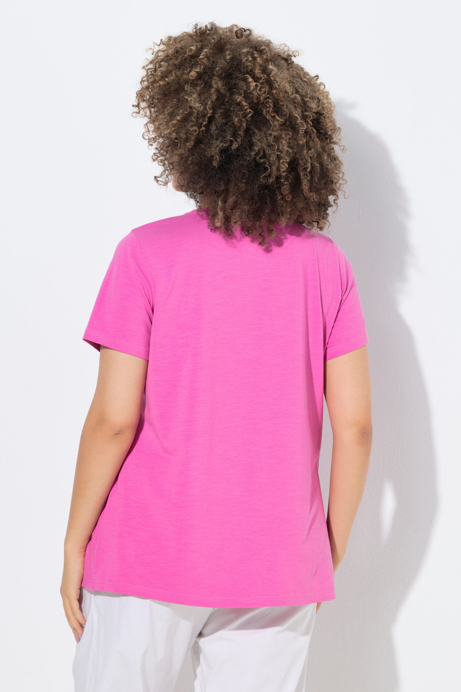 T-shirt σε γραμμή Α με τύπωμα και κοντά μανίκια