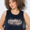 Τοπ αμάνικο σε γραμμή Α με τύπωμα "explore"