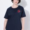 Μπλούζα κοντομάνικη, oversized με κέντημα και τύπωμα