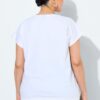 Μπλούζα κοντομάνικη oversized με σχέδιο και στρας