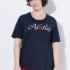 Μπλούζα με κλασική εφαρμογή και τύπωμα "Aloha"