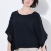 Μπλούζα oversized με κέντημα στα μανίκια