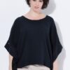 Μπλούζα oversized με κέντημα στα μανίκια