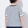 Μπλούζα ριγέ oversized με λαιμόκοψη V