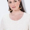 Μπλούζα σε γραμμή Α με layers και wavy σχέδιο