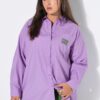 Πουκάμισο oversized με κέντημα στην τσέπη