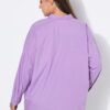 Πουκάμισο oversized με κέντημα στην τσέπη