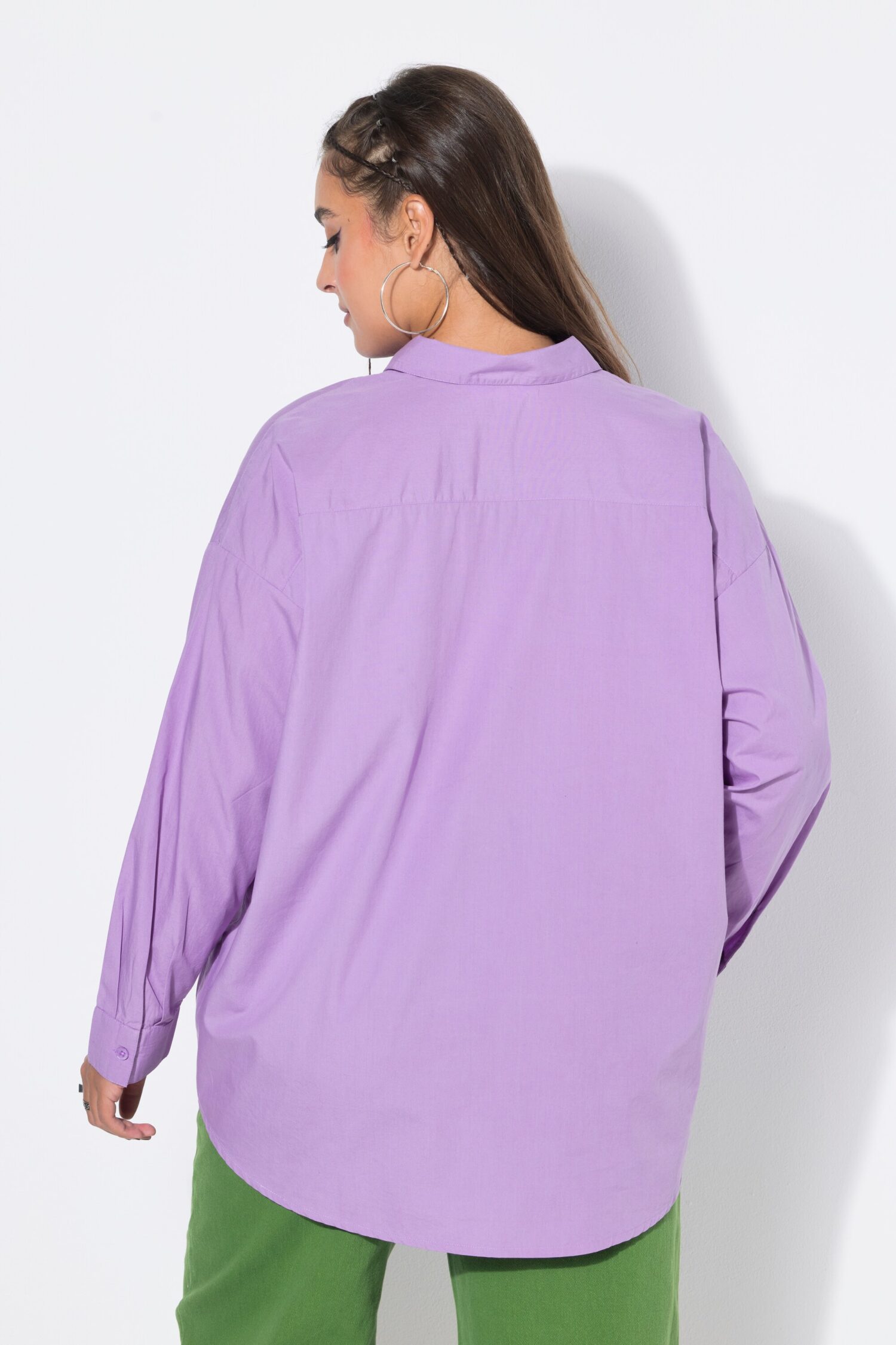 Πουκάμισο oversized με κέντημα στην τσέπη
