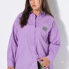 Πουκάμισο oversized με κέντημα στην τσέπη
