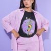 Πουκάμισο oversized με λεπτή υφή και ριγέ σχέδιο