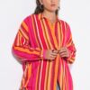 Πουκάμισο oversized με λεπτή υφή και ρίγες