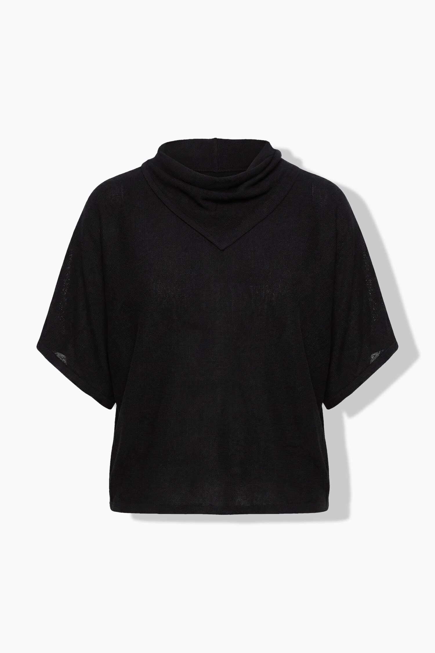 Πουλόβερ oversized, από απαλή πλέξη με όρθιο γιακά