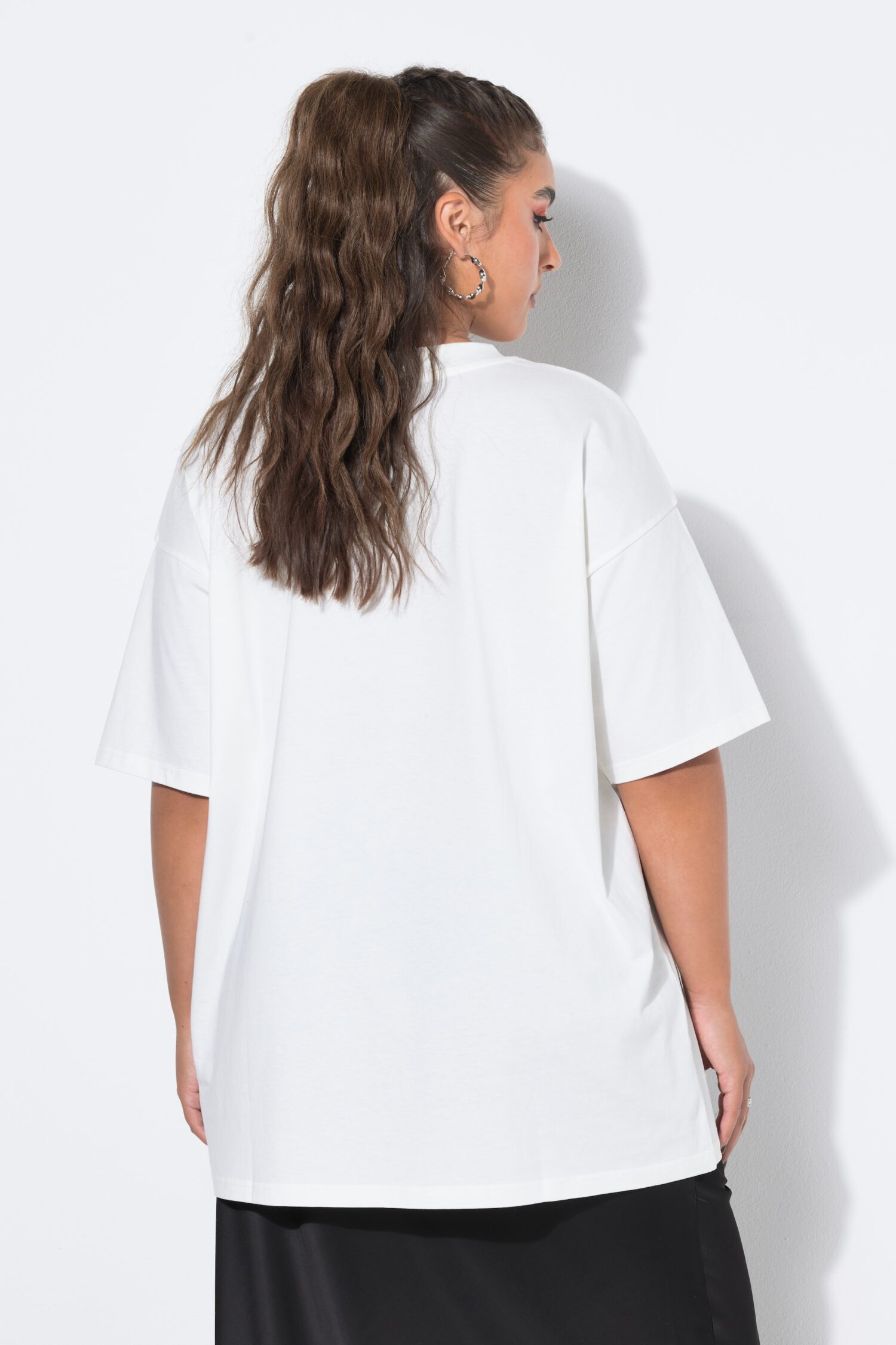 T-shirt oversized με τύπωμα Lady