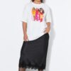 T-shirt oversized με τύπωμα Lady