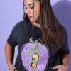 T-shirt oversized με washed effect και τύπωμα