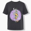 T-shirt oversized με washed effect και τύπωμα