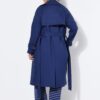 Καμπαρντίνα ελαφρώς oversized με ζώνη στη μέση και τσέπες
