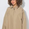 Καμπαρντίνα oversized με καρό επένδυση υψηλής ποιότητας