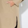 Καμπαρντίνα oversized με καρό επένδυση υψηλής ποιότητας