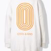 Μπλούζα φούτερ oversized με τύπωμα Cool & Kind