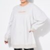 Μπλούζα φούτερ oversized με τύπωμα Cool & Kind