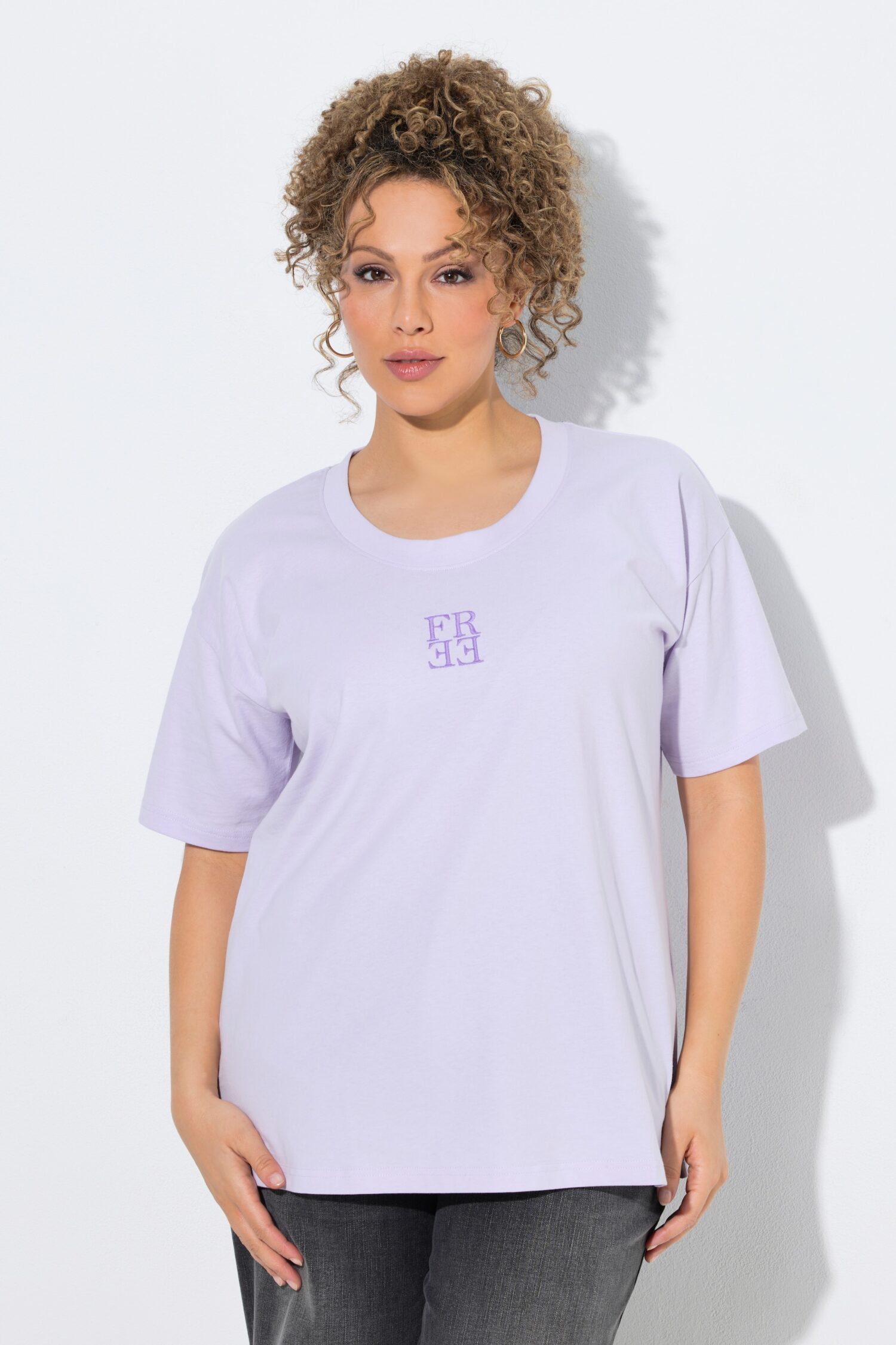 Μπλούζα κοντομάνικη oversized με τύπωμα στην πλάτη