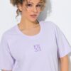 Μπλούζα κοντομάνικη oversized με τύπωμα στην πλάτη