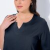 Μπλούζα κοντομάνικη σε γραμμή Α με λαιμόκοψη τουνίκ