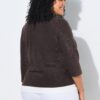 Μπλούζα με λαιμόκοψη Henley και μανίκια 3/4