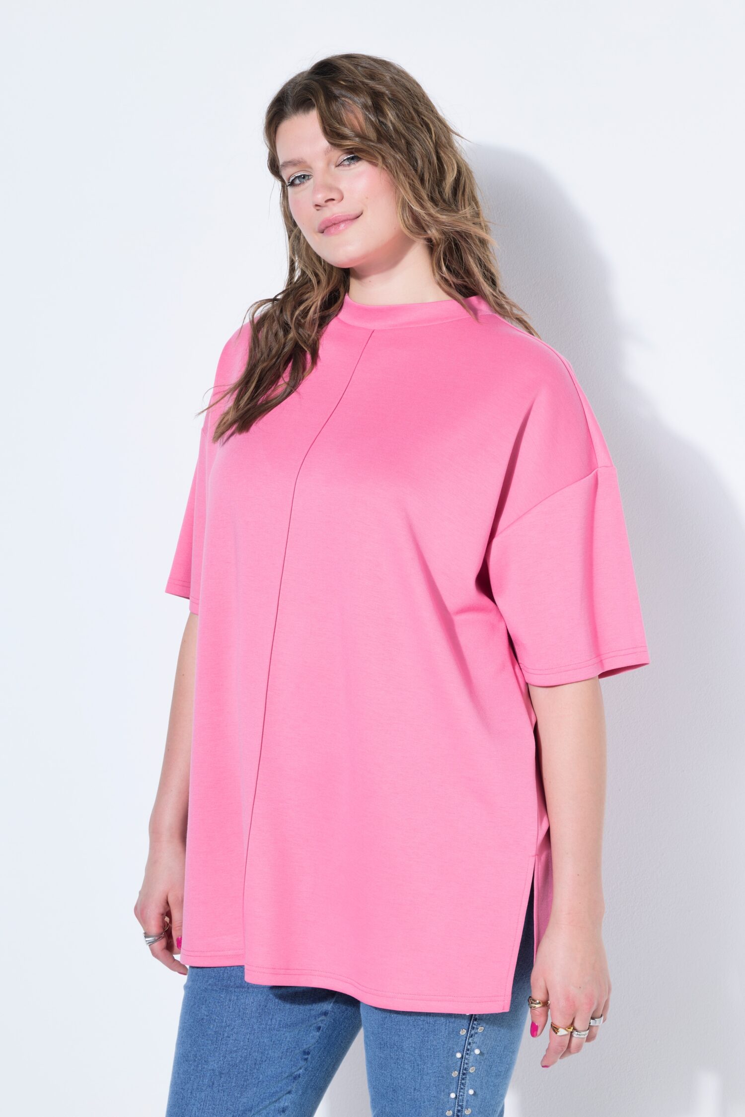 Μπλούζα oversized με χαμηλούς ώμους