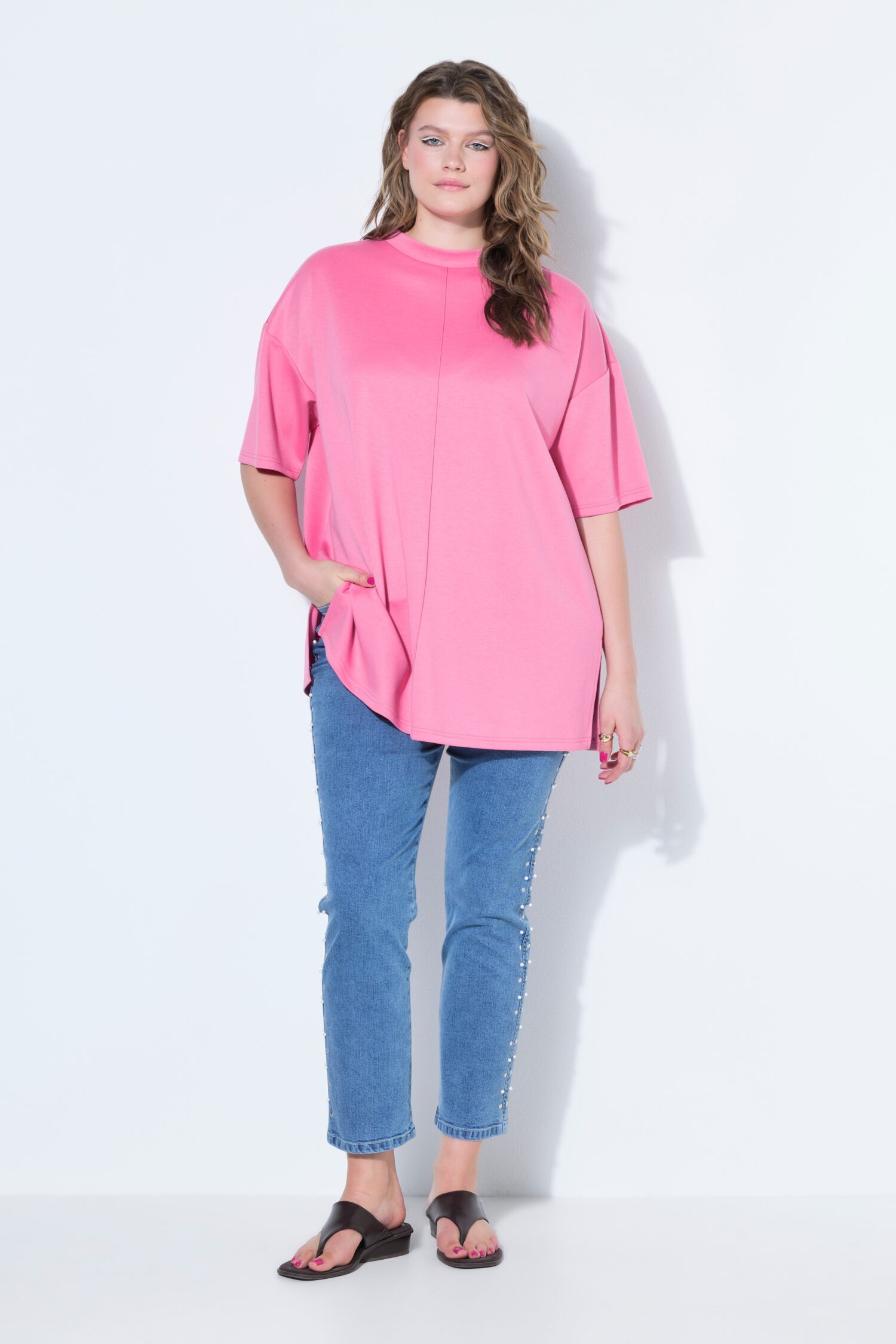 Μπλούζα oversized με χαμηλούς ώμους