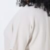 Μπλούζα oversized με γιακά και λαιμόκοψη V με στρας