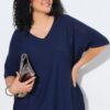Μπλούζα oversized με κοντά μανίκια