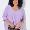 Μπλούζα oversized με κοντά μανίκια