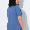 Μπλούζα oversized με κοντά μανίκια και γράμματα με στρας