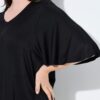 Μπλούζα oversized με λαιμόκοψη V και φαρδιά μανίκια