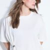 Μπλούζα oversized με μεταλλική λεπτομέρεια στη μέση