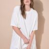 Μπλούζα oversized με μεταλλική λεπτομέρεια στη μέση