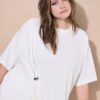 Μπλούζα oversized με μεταλλική λεπτομέρεια στη μέση