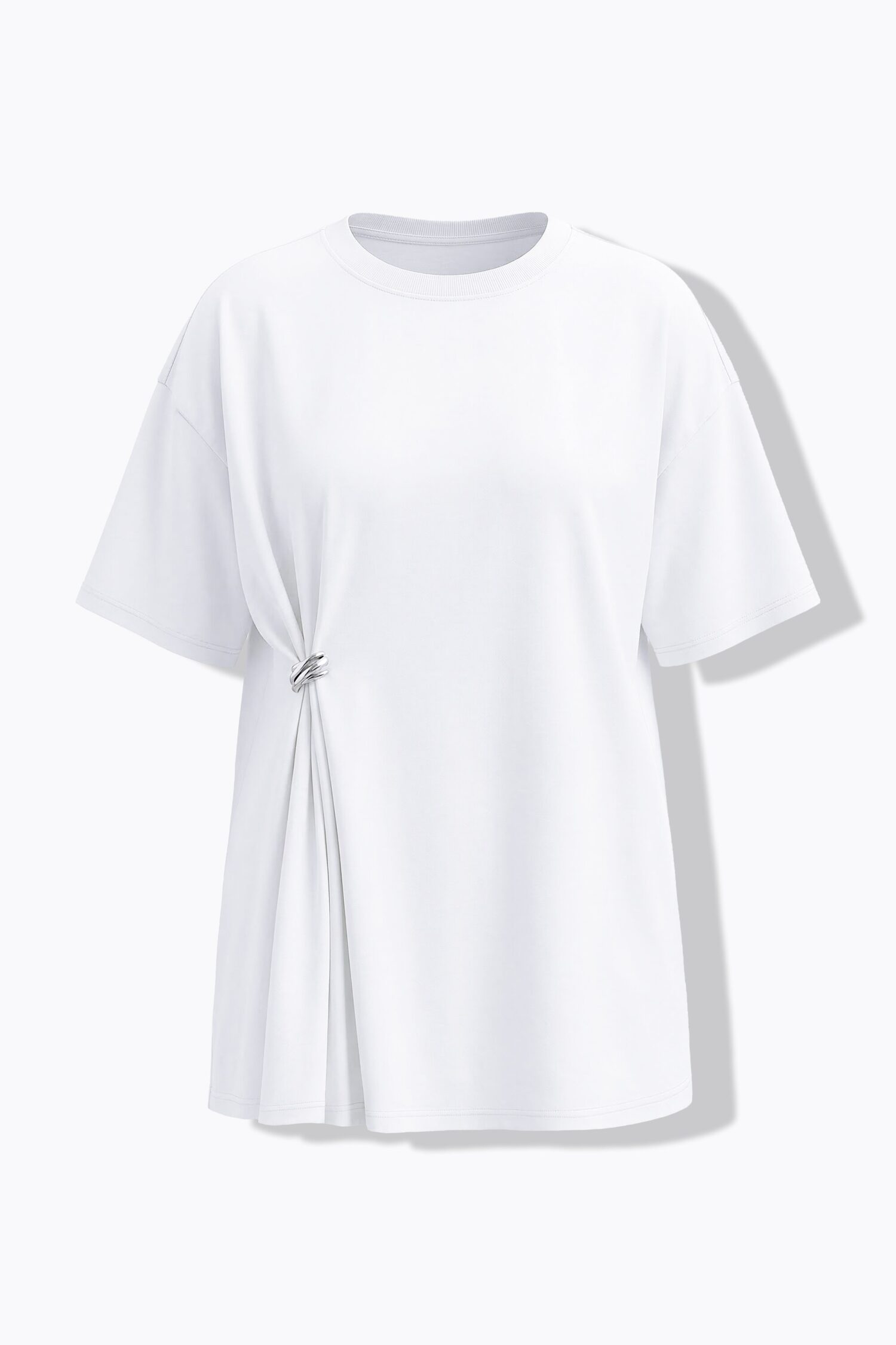 Μπλούζα oversized με μεταλλική λεπτομέρεια στη μέση
