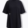 Μπλούζα oversized με μεταλλική λεπτομέρεια στη μέση