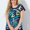 Μπλούζα oversized με print στο μπροστινό μέρος